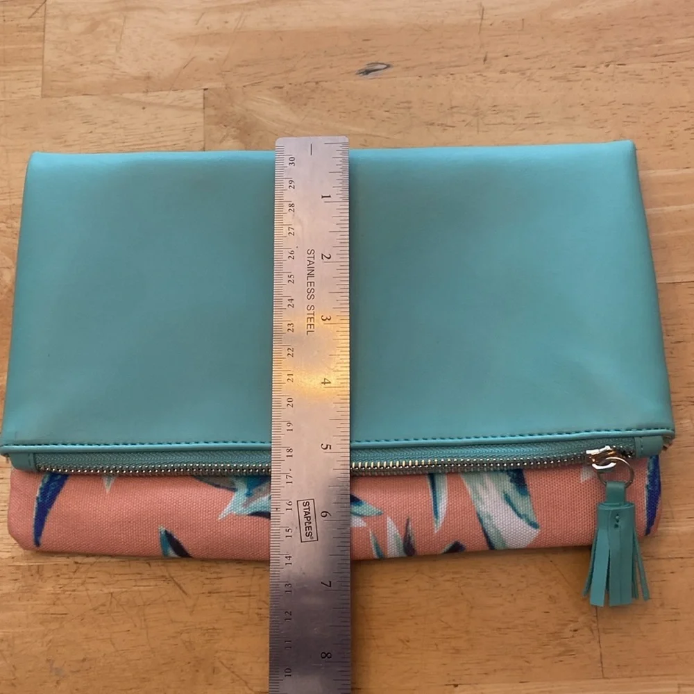 Rachel Pally tropical reversible fold over clutch